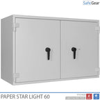 Paper Star Light 60 Document Safe - 28 Binders - Burglary Test S2 / Fire Test 30m