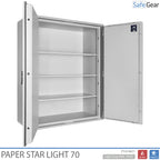 Paper Star Light 70 Document Safe - 56 Binders - Burglary Test S2 / Fire Test 30m