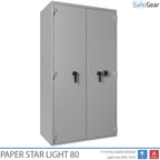 Paper Star Light 80 Document Safe - 55 Binders - Burglary Test S2 / Fire Test 30m
