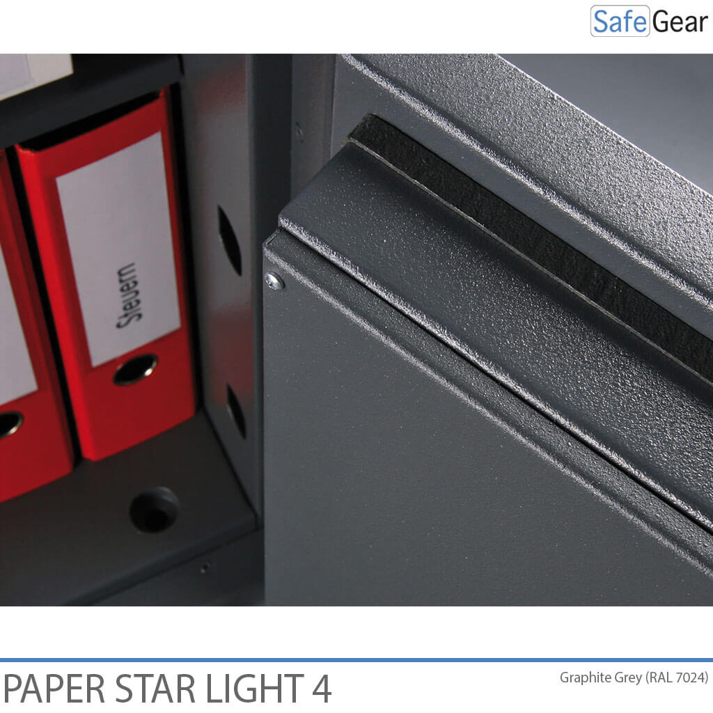 Paper Star Light 4 Fire Safe - 7 Binders - Burglary Test Grade S2 / Fire Test 30 min