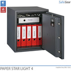 Paper Star Light 4 Fire Safe - 7 Binders - Burglary Test Grade S2 / Fire Test 30 min