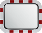 Traffic Mirror - Stainless Steel - Rectangular - 60x80 cm