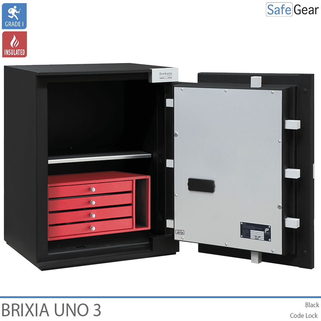 Brixia Uno 3 Safe (66 L) - Burglary Test Grade I - Code Lock