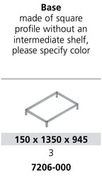 Leg stand for drawing cabinet A0