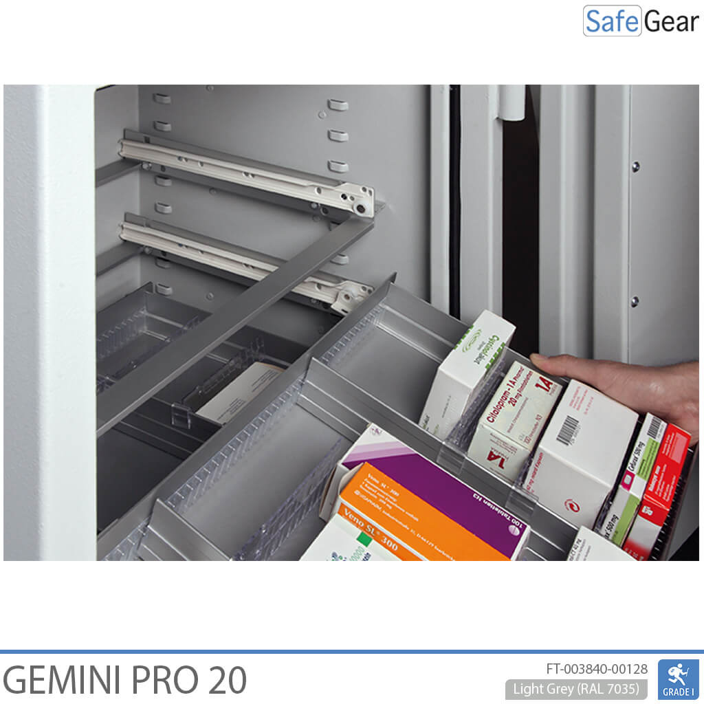 Gemini Pro 20 - Pharmacy Safe (141 Liters) - 4 Drawers - Burglary Test Grade I