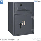 Gemini Pro D-I 175 Deposit Safe (205 L) - Burglary Test D-I - Code Lock with 9 user codes
