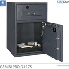 Gemini Pro D-I 250 Deposit Safe (294 L) - Burglary Test D-I - Key Lock