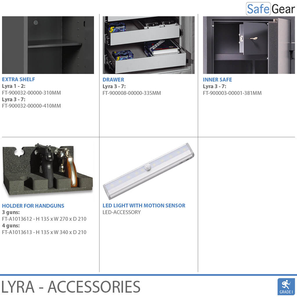 Lyra 3 - Security Safe (66 Liters) - Burglary Test Grade 1
