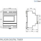 Digital Clock Timer for Doorbells Schools and Industry - Bluetooth - Yearly Clock - 4 Channel