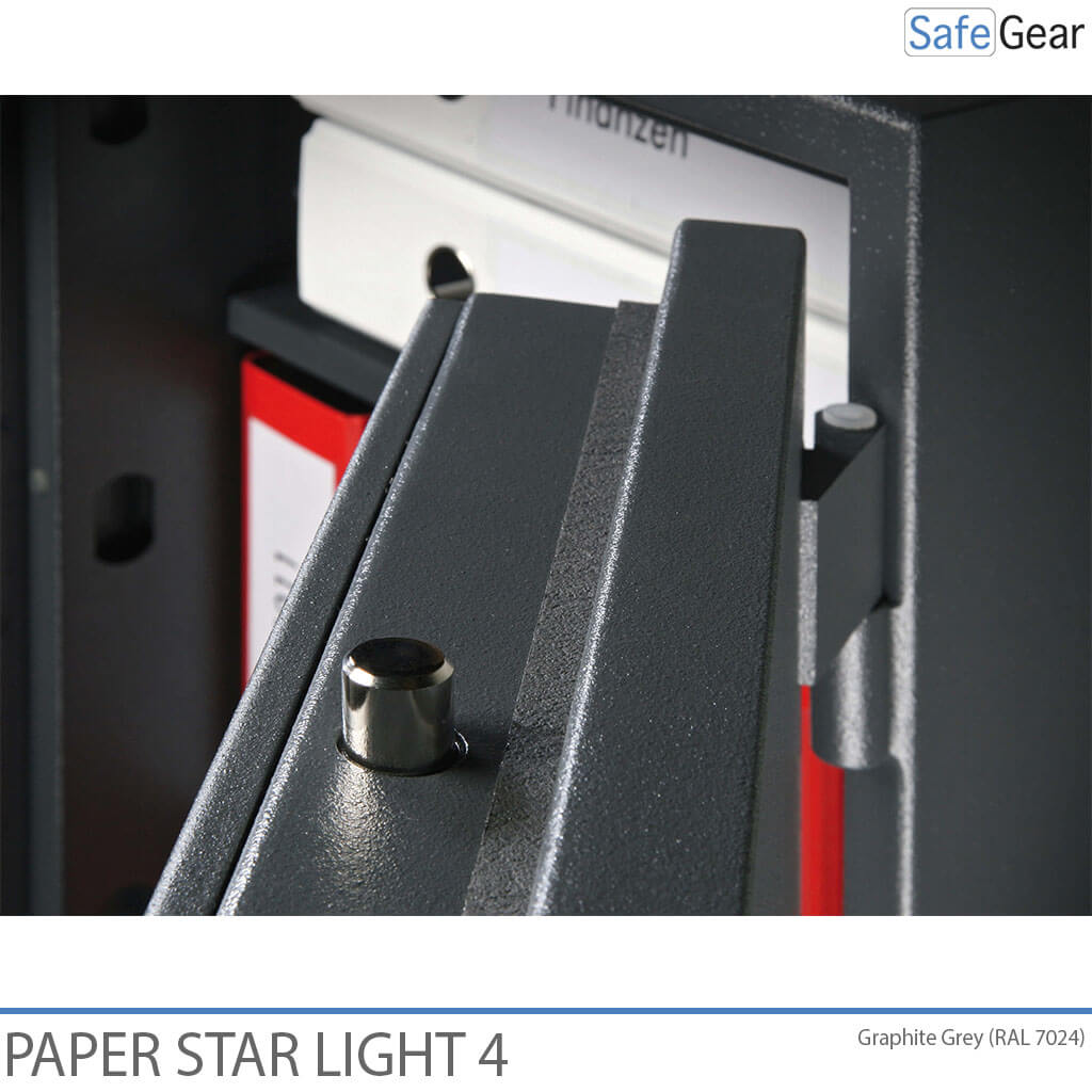 Paper Star Light 4 Fire Safe - 7 Binders - Burglary Test Grade S2 / Fire Test 30 min