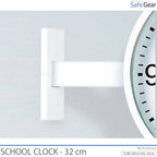 Analog School Clock - Indoor - Round - 32 cm
