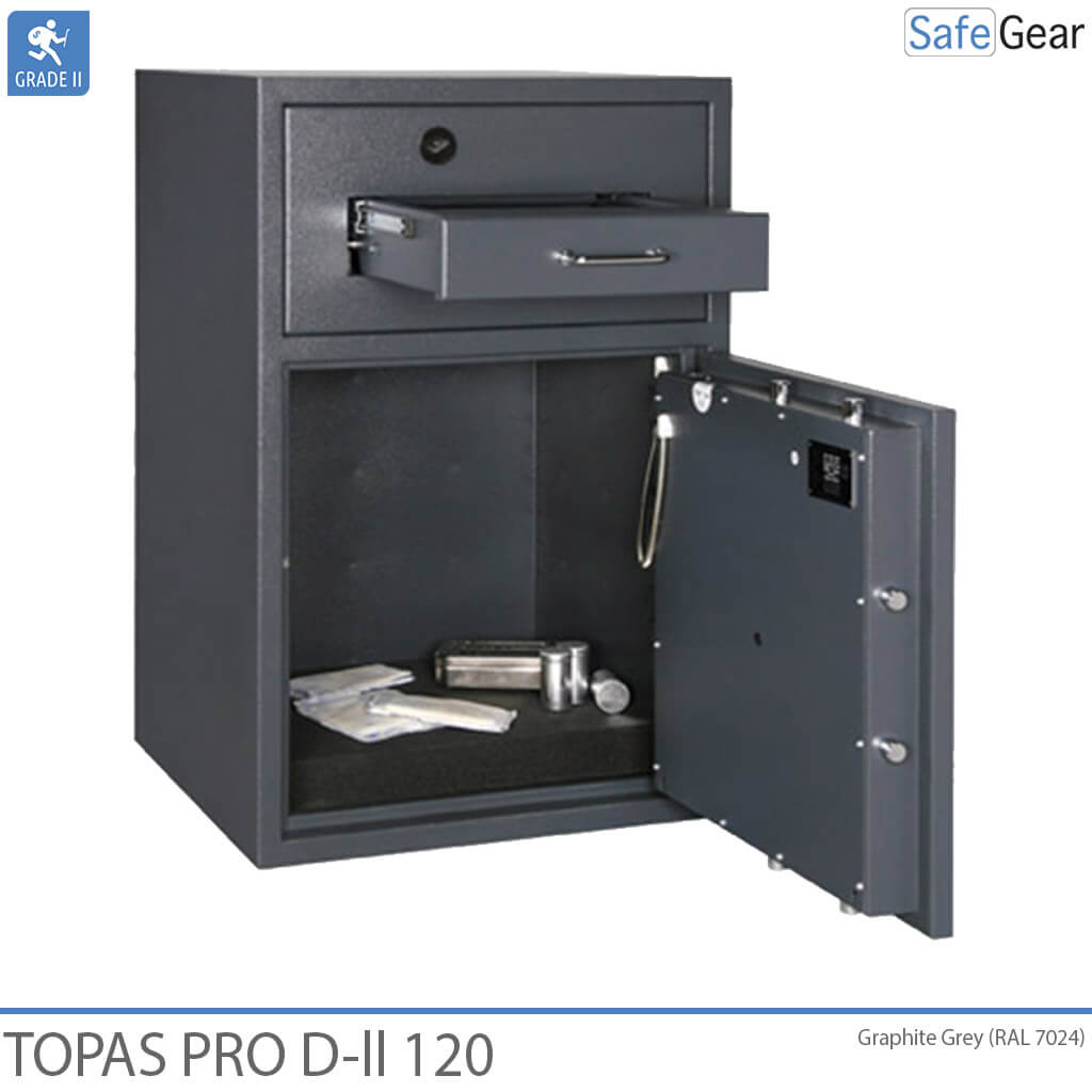 Topas Pro D-II 120 Deposit Safe (119 L) - Burglary Test D-II - Code Lock with 9 user codes