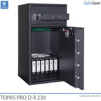 Topas Pro D-II 230 Deposit Safe (229 L) - Burglary Test D-II - Code Lock with 9 user codes