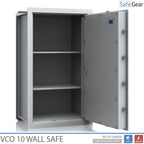 VCO 10 Wall Safe (139 L) - Burglary Test Grade 1 - Light Grey - Code Lock