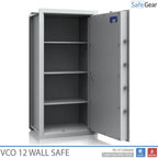 VCO 12 Wall Safe (169 L) - Burglary test Grade 1 - Light grey - Key lock
