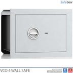VCO 4 Wall Safe (32 L) - Burglary Test Grade 1 - Light Grey - Key Lock