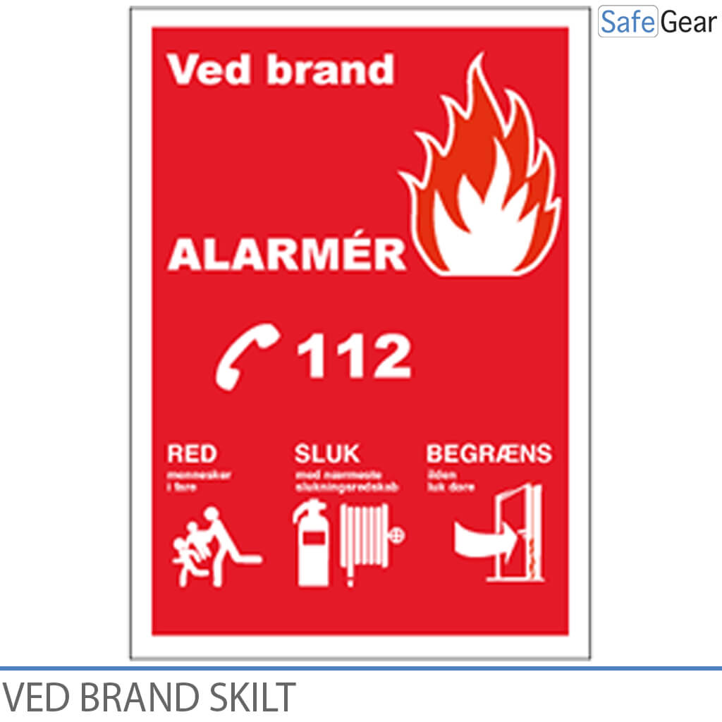 In case of fire Sign - 210 x 297 - Plastic