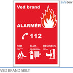 In case of fire Sign - 210 x 297 - Plastic